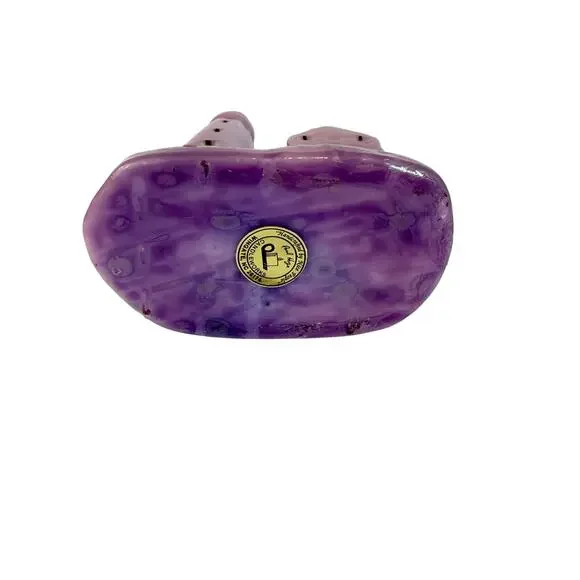 Made in USA Purple Lighthouse Candle Paul Hoge Candleworks Wingate NC 5x7 - Picture 6 of 9